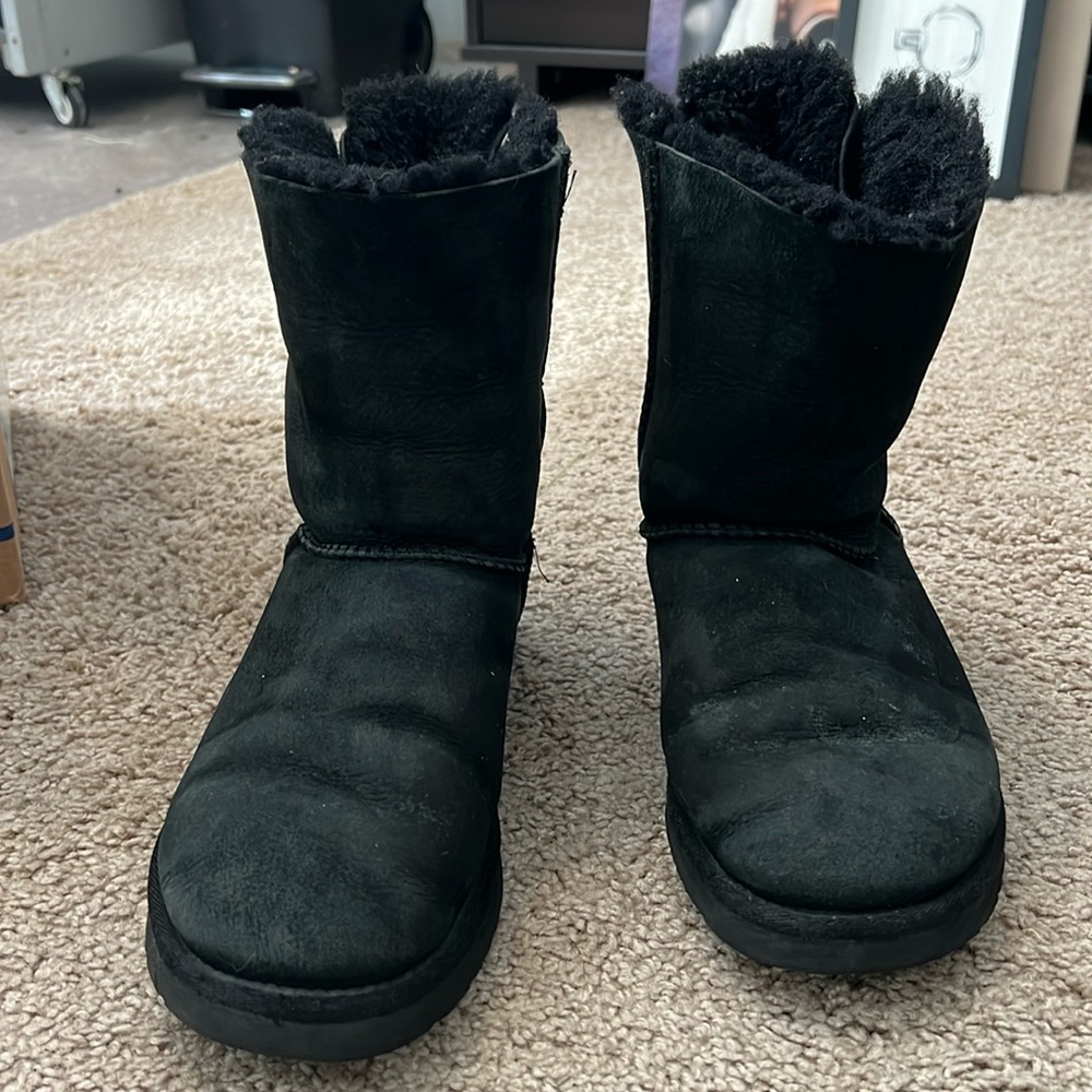 Black UGG boots